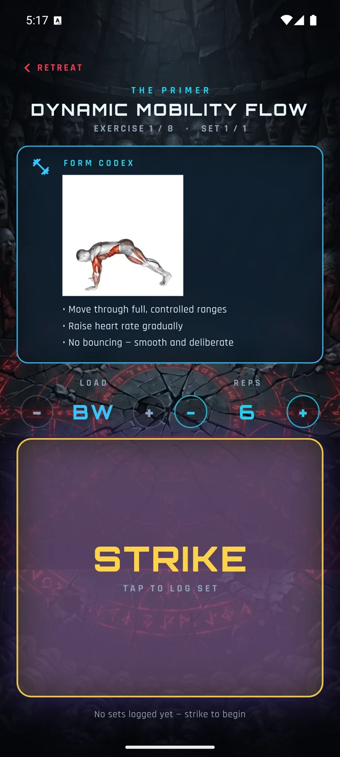 Strike Pad set logging